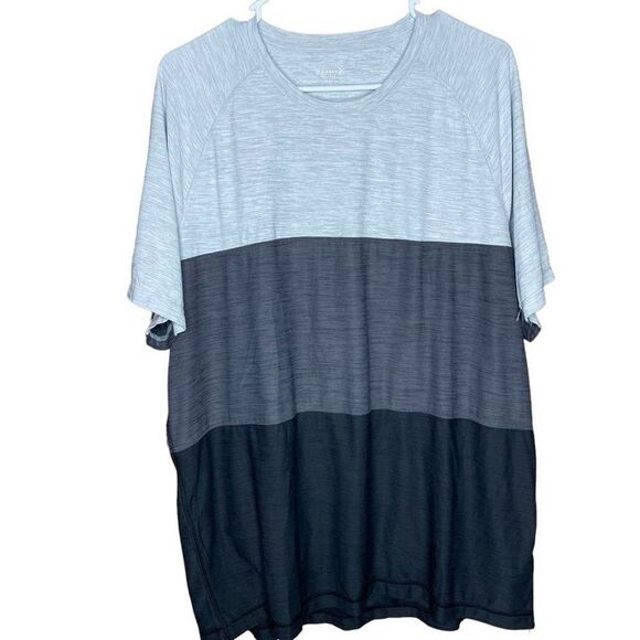 Old Navy Active Breathe On T-Shirt Men XL Blue Colorblock Crew Neck Short Sleeve - Picture 1 of 6
